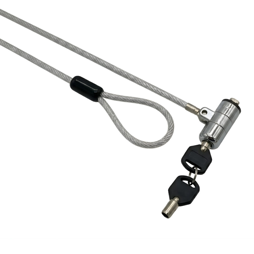 GIZZU 1.8m T-Bar Laptop Cable Lock Master Key Compatible