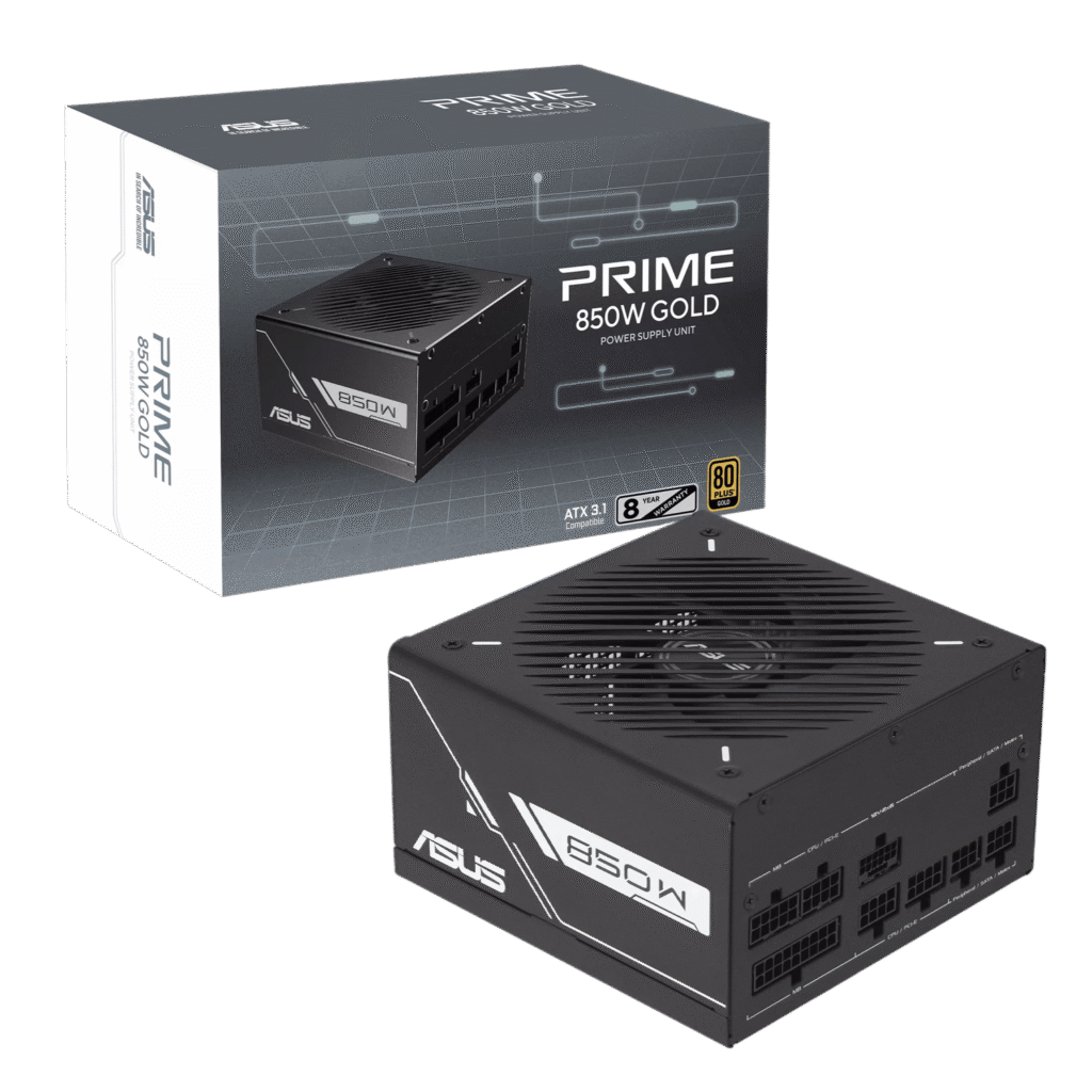 ASUS Prime 850W 80PLUS Gold Black Edition PCIe 5.0 Modular Power Supply