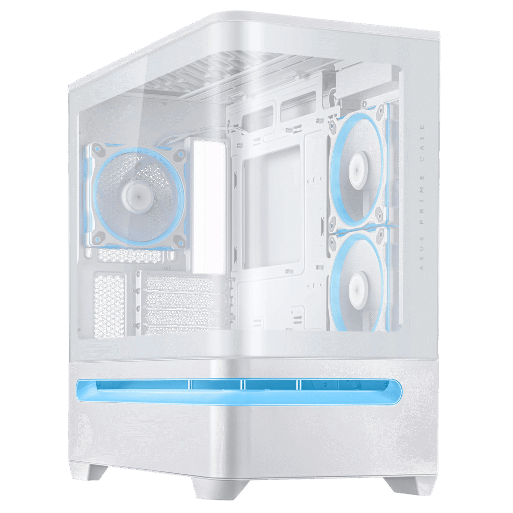 ASUS Prime AP202 ARGB mATX White Chassis